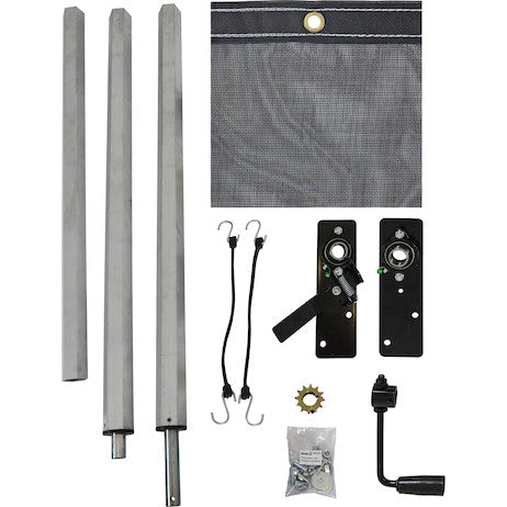 Aluminum Tarp System With Mesh Tarp 4-1/2 x 10 Foot