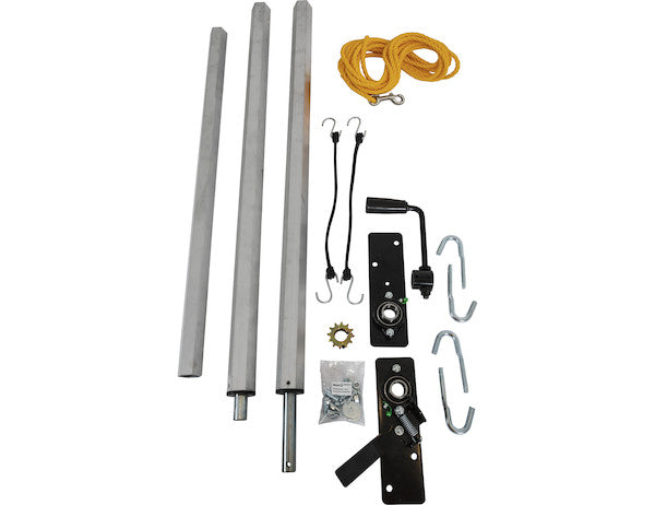 Load image into Gallery viewer, Aluminum Tarp System With Mesh Tarp 5-1/2 x 14 Foot
