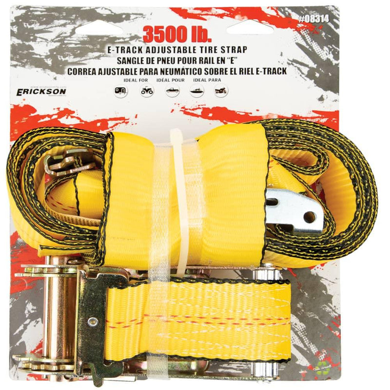 Load image into Gallery viewer, Erickson 3500 Lb E-track Adjustable Tire Strap - ERI-08314 - Absolute Autoguard
