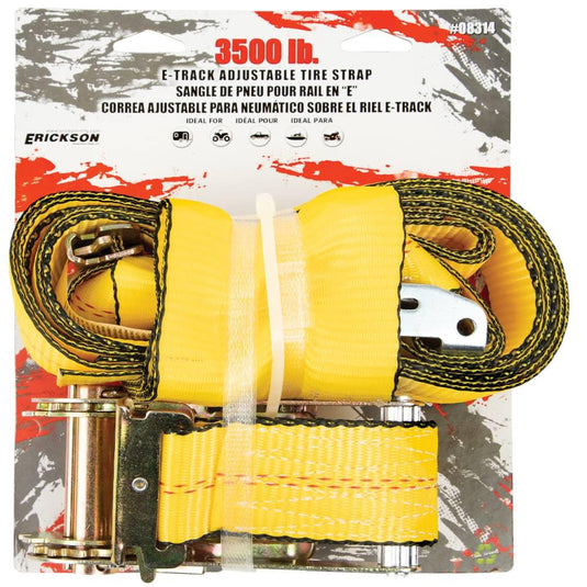Erickson 3500 Lb E-track Adjustable Tire Strap - ERI-08314 - Absolute Autoguard