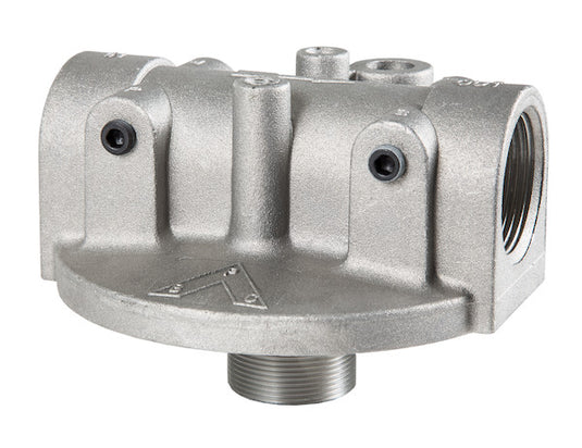 50 GPM Return Line Filter Head 1-1/4 Inch NPT/25 PSI Bypass