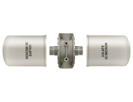100 GPM Return Line Filter Head 1-1/2 Inch NPT/15 PSI Bypass
