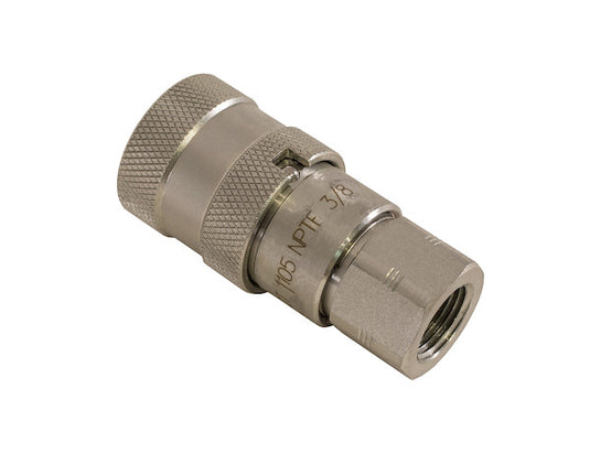 3/8 Inch Male Flush-Face Coupler With 3/8 Inch NPT Port