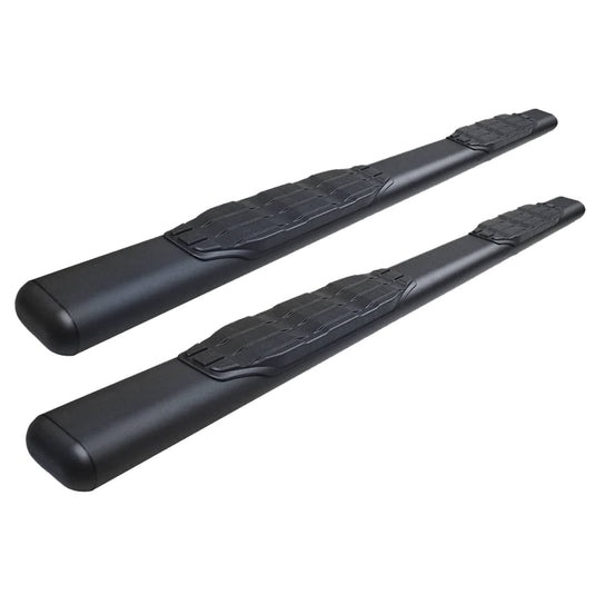 Go Rhino 5" Black 1000 Series Cab Length 80" Nerf Bars (brackets Sold Separately) - GOR-10580T - Absolute Autoguard