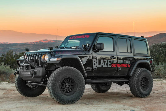 Go Rhino Front Bumper with Tubular Override Bar — 2007-2026 Jeep Gladiator/Wrangler/Wrangler JK - GOR-331101T - Absolute Autoguard