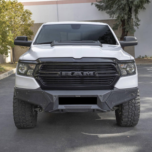 Go Rhino Element Front Bumper with Fixed Light Bar Mount — 2019-2024 Ram 1500 - GOR-34130T - Absolute Autoguard