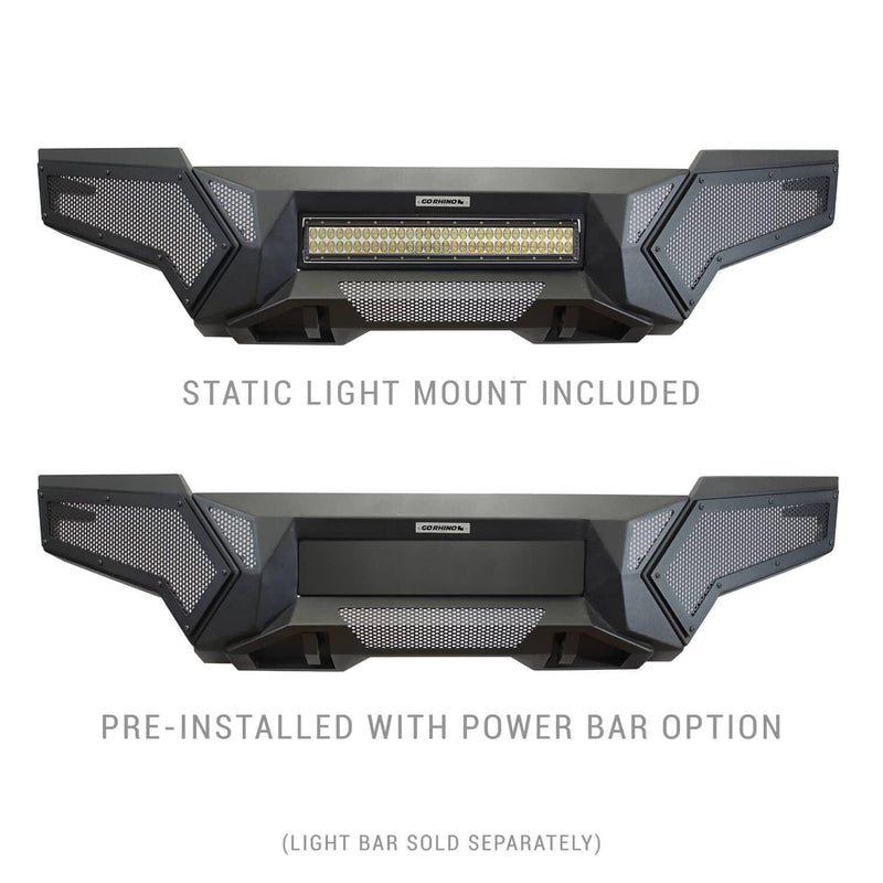 Load image into Gallery viewer, Go Rhino Textured Black Element Front Bumper — 2016-2023 Toyota Tacoma - GOR-343891T - Absolute Autoguard
