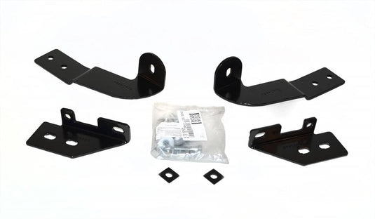 Go Rhino Black RC2 Lighted Bull Bar Brackets — 2010-2024 Dodge & Ram - GOR-55645 - Absolute Autoguard