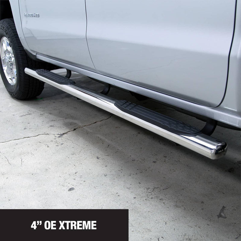 Load image into Gallery viewer, Go Rhino Stainless 4" Oval 87" Cab Length Nerf Bars - GOR-640087PS - Absolute Autoguard
