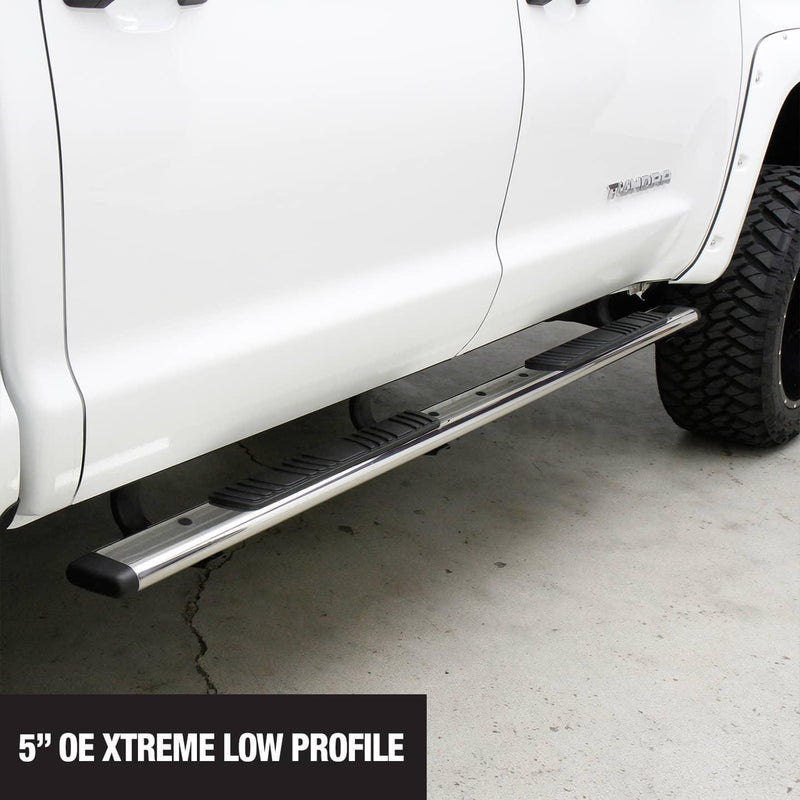Load image into Gallery viewer, Go Rhino Stainless 5" Oval 80" Cab Length Nerf Bars - GOR-650080PS - Absolute Autoguard
