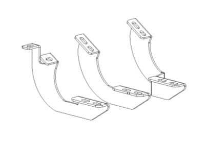 Go Rhino Vertex Brackets - GOR-6944326 - Absolute Autoguard
