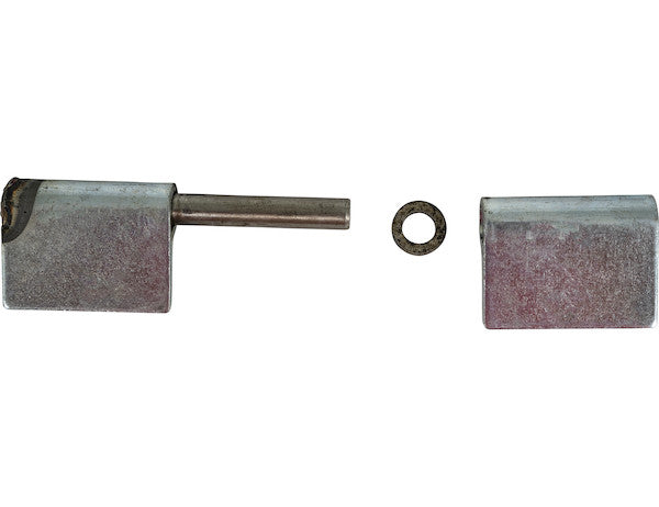 Load image into Gallery viewer, Steel Weld-On Butt Hinge with 3/8 Stainless Pin - 1.25 x 4 Inch-Zinc Plated-LH
