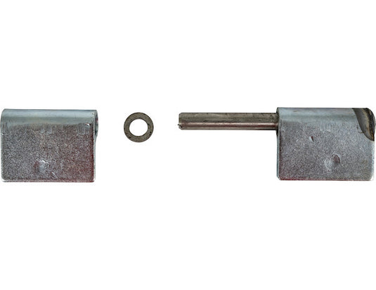 Steel Weld-On Butt Hinge with 3/8 Stainless Pin - 1.25 x 4 Inch-Zinc Plated-RH