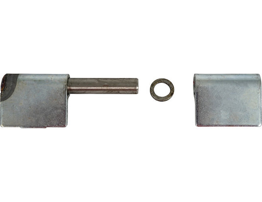 Steel Weld-On Butt Hinge with 1/2 Stainless Pin - 1.25 x 4 Inch-Zinc Plated-LH