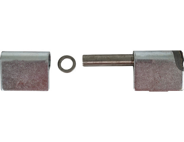 Load image into Gallery viewer, Steel Weld-On Butt Hinge with 1/2 Stainless Pin - 1.25 x 4 Inch-Zinc Plated-RH
