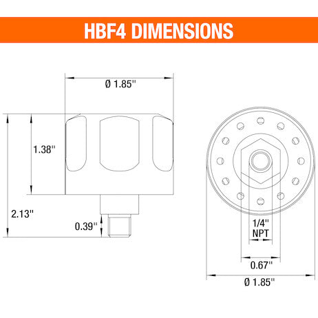 1/4 Inch NPT Breather Cap