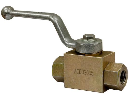 1/2 Inch NPTF 2-Port High Pressure Ball Valve