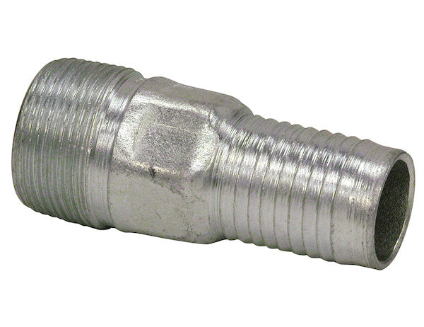 Load image into Gallery viewer, Zinc Plated Combination Nipple 1 Inch NPT x 1 Inch Hose Barb
