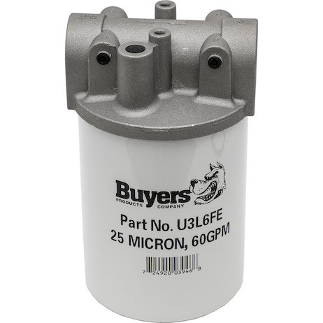 Load image into Gallery viewer, 50 GPM Return Line Filter Assembly 1-1/4 Inch NPT/25 Micron/25 PSI Bypass
