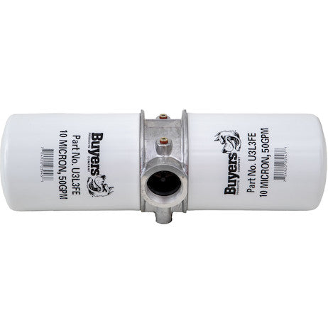 100 GPM Return Line Filter Assembly 1-1/2 Inch NPT/10 Micron/15 PSI Bypass