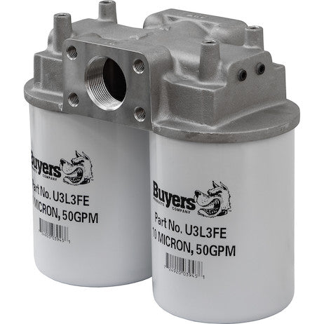 Load image into Gallery viewer, 90 GPM Return Line Filter Assembly 1-1/2 Inch NPT/10 Micron/15 PSI Bypass

