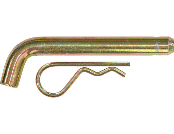 Load image into Gallery viewer, 5/8 x 3.8 Inch Yellow Zinc Heavy-Duty Hitch Pin with Cotter - Fits 2-1/2 Inch Receivers
