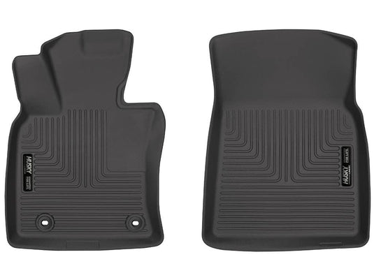 Husky Liners WeatherBeater Floor Liners, Front, Black, FWD - 2018-2024 Toyota Camry