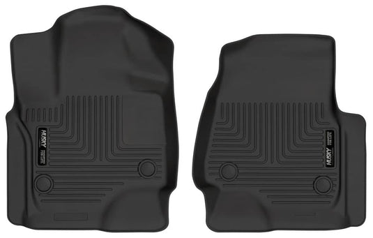 Husky Liners WeatherBeater Floor Liners, Front, Black - 2018-2024 Ford Expedition/Expedition Max, Lincoln Navigator/Navigator L