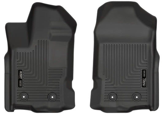 Husky Liners WeatherBeater Floor Liners, Front, Black, Extended/Crew Cab - 2019-2023 Ford Ranger