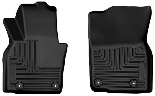 Husky Liners WeatherBeater Floor Liners, Front, Black - 2024-2026 Hyundai Santa Fe/Santa Fe Hybrid
