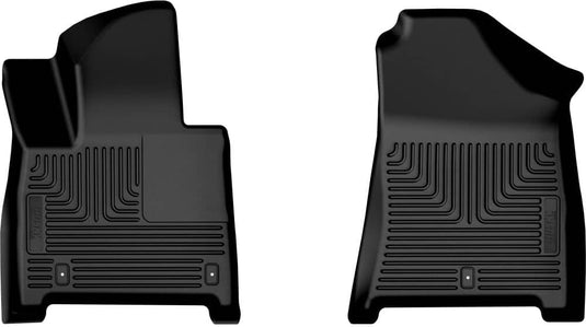 Husky Liners WeatherBeater Floor Liners, Front, Black - 2024-2026 Mazda CX-90 Mild Hybrid, 2025 Mazda CX-70 Mild Hybrid/CX-70 PHEV
