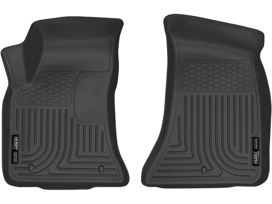 Husky Liners WeatherBeater Floor Liners, Front, Black, RWD - 2016-2023 Dodge Challenger