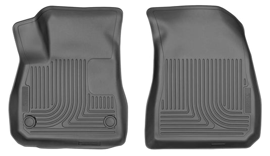 Husky Liners WeatherBeater Floor Liners, Front, Black - 2016-2025 Chevrolet Malibu