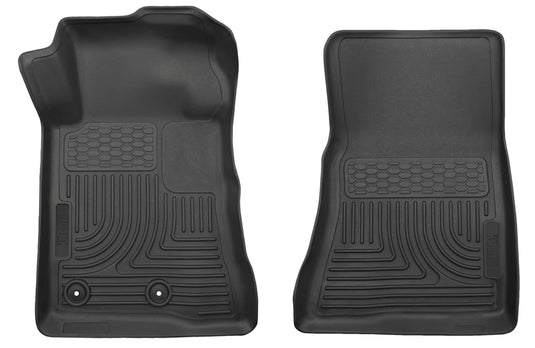 Husky Liners WeatherBeater Floor Liners, Front, Black - 2015-2026 Ford Mustang