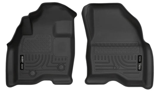 Husky Liners WeatherBeater Floor Liners, Front, Black - 2015-2019 Ford Explorer