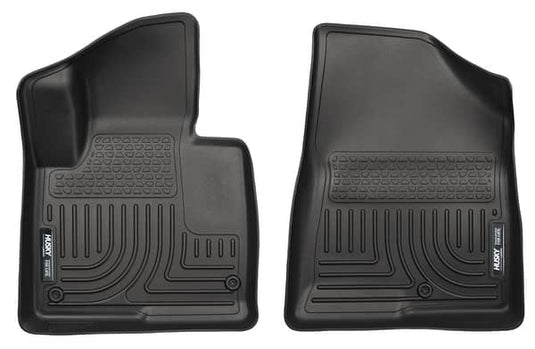 Husky Liners WeatherBeater Floor Liners, Front, Black - 2013-2018 Hyundai Santa Fe Sport