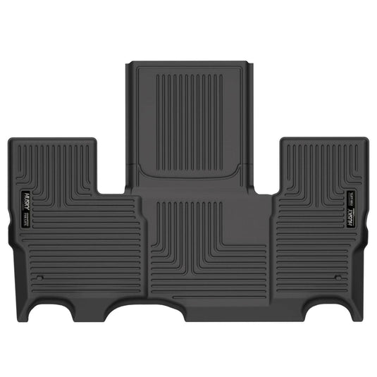 Husky Liners WeatherBeater Floor Liner, 3rd Row, Black, 7 Passenger, With Second Row Bucket Seats - 2022-2025 Jeep Wagoneer, 2022-2026 Jeep Grand Wagoneer