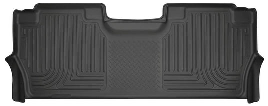 Husky Liners WeatherBeater Floor Liner, Rear, Black, Crew Cab, With Fold-flat Storage - 2017-2026 Ford F-250 Super Duty/F-350 Super Duty, 2021-2026 Ford F-150, 2022-2025 Ford F-150 Lightning
