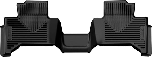 Husky Liners WeatherBeater Floor Liner, Rear, Black, 6 Passenger or 7 Passenger (GX), With Cool Box Console - 2024-2026 Lexus GX, Toyota Land Cruiser