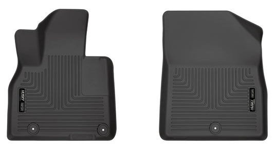Husky Liners WeatherBeater Floor Liners, Front, Black - 2020-2025 Kia Telluride