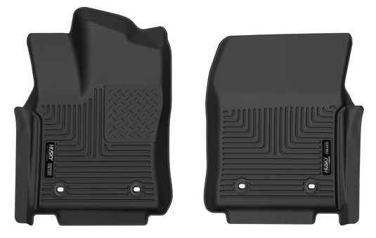 Husky Liners WeatherBeater Floor Liners, Front, Black - 2020-2025 Hyundai Palisade