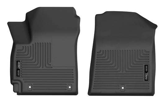 Husky Liners WeatherBeater Floor Liners, Front, Black - 2020-2025 Kia Soul