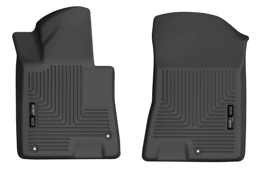 Husky Liners WeatherBeater Floor Liners, Front, Black - 2021-2026 Hyundai Sonata, Kia K5