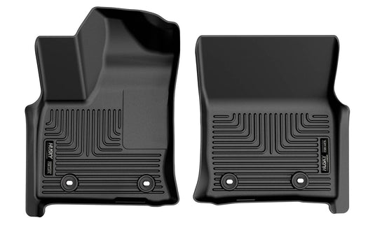 Husky Liners WeatherBeater Floor Liners, Front, Black, 7 Passenger - 2022-2026 Lexus LX
