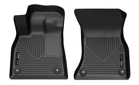 Husky Liners WeatherBeater Floor Liners, Front, Black, Excluding 2025 New Body Style - 2018-2025 Audi Q5/SQ5