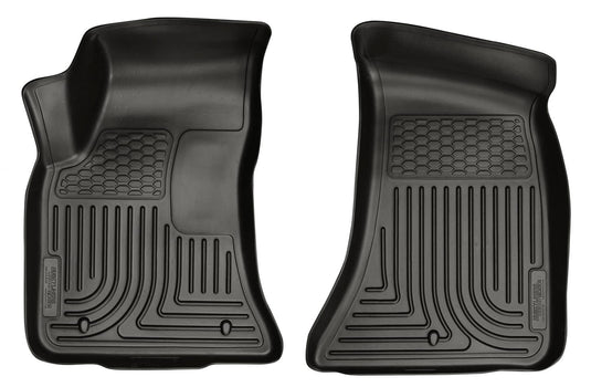 Husky Liners WeatherBeater Floor Liners, Front, Black, RWD - 2011-2015 Dodge Challenger