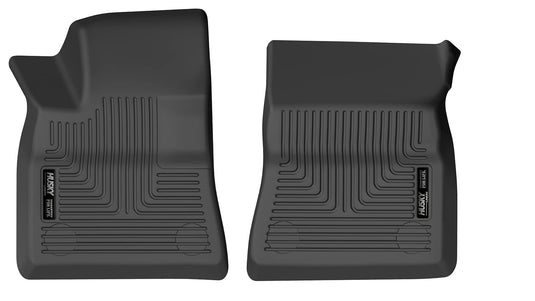 Husky Liners WeatherBeater Floor Liners, Front, Black - 2021-2026 Ford Mustang Mach-E