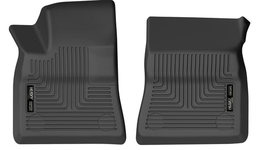 Husky Liners WeatherBeater Floor Liners, Front, Black - 2017-2025 Tesla Model 3