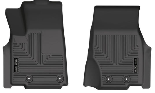 Husky Liners WeatherBeater Floor Liners, Front, Black - 2021-2025 Jeep Grand Cherokee L