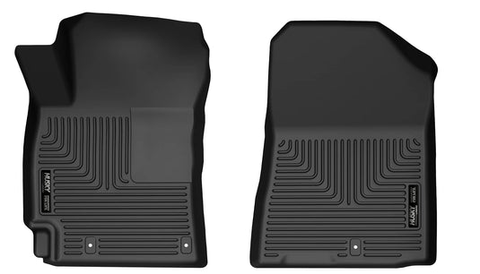 Husky Liners WeatherBeater Floor Liners, Front, Black - 2019-2024 Kia Forte